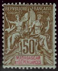 Malagasy/Madagascar (Scott #44) F-VF Mint ...Get it before prices go up again!