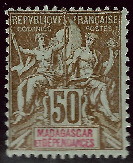 Malagasy/Madagascar (Scott #44) F-VF Mint ...Get it before prices go up again!