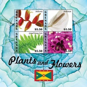 Grenada 2020 - Plants and Flowers - Sheet of 4 Stamps - Scott #4374 - MNH