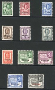 Somaliland SG125/35 Overprint set U/M Cat 55 pounds