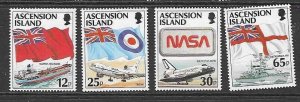 ASCENSION SG709/12 1997 FLAGS MNH 