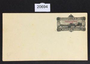 HAWAII US STAMPS # U13 UNUSED ENTIRE CAT. $17 LOT #20694