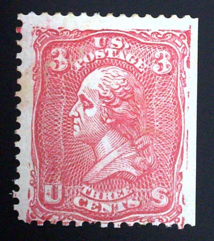 Scott #79-E25i - 3c Red - Loewenberg Decalcomania - HR OG - Essay