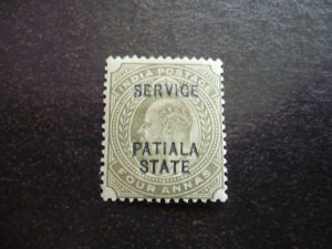 Stamps-Indian convention State Patiala-Scott# O24-Mint Hinged 1 Stamp