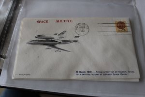 3 MUSCATEERS SPACE COVER - SHUTTLE ARRIVAL OF OV101 AT HOUSTON MAR 10 1978