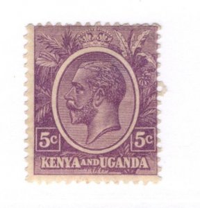 Kenya and Uganda #19 MH Stamp - CAT VALUE $6.50