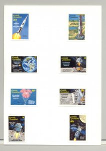 Grenada Grenadines #1067-1074 Space, Moon Landing 8v Imperf Proofs in Folder