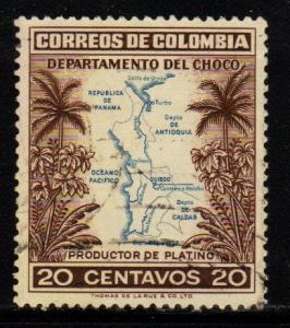 Columbia - #654 Map  - Used