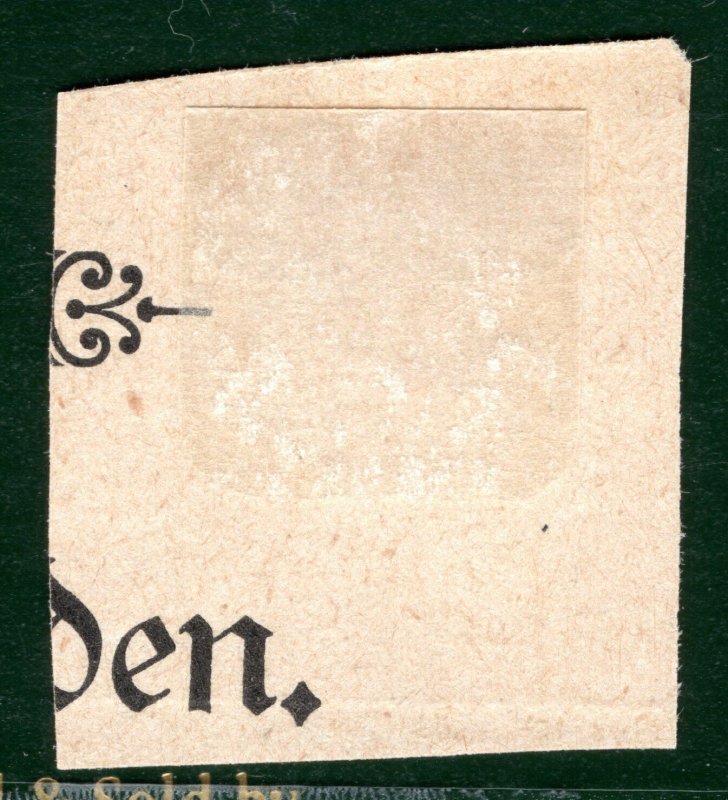 Germany States BADEN Classic 3kr (1851) Rastatt *115* RED Numeral Used ORANGE345