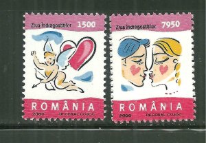 Romania MNH 4345-6 Valentines Day 2000