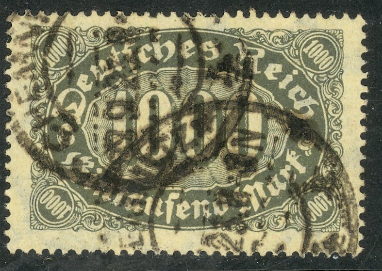 GERMANY 1922-23 1000m Numeral of Value Issue Sc 204 VFU