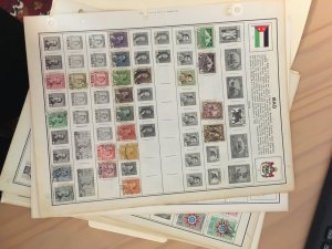 Collection of Iraq stamps from huge Harris albums