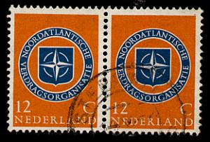 Netherlands Scott # 377, pair, used