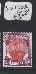 MALAYA JOHORE (P1705B)   3C0  SULTAN SG 142A     MOG