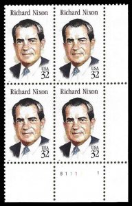 PCBstamps   US #2955 PB $1.28(4x32c)Richard Nixon, MNH, (2)