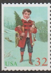 #3015, Single. Child Holding Tree MNH, '32 cent'