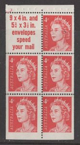 Australia # 397a QE II  pane of 5 plus label   (1)  Mint NH