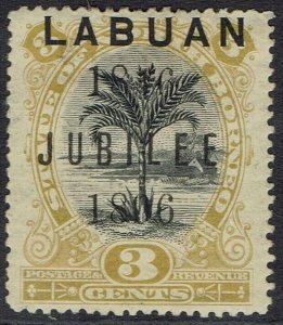 LABUAN 1896 JUBILEE 3C PERF 14.5 - 15