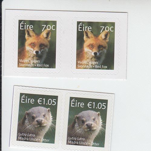 2015 Ireland Fox & Otter SA Prs (Scott 2078-9) MNH