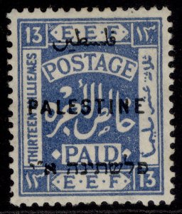 PALESTINE GV SG80, 13m ultramarine, M MINT. 