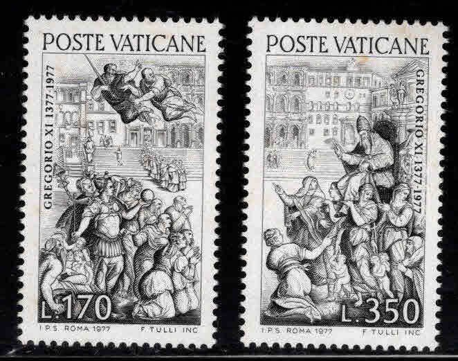 VATICAN Scott 613-614 MNH** 1977 St. Peter and Paul set