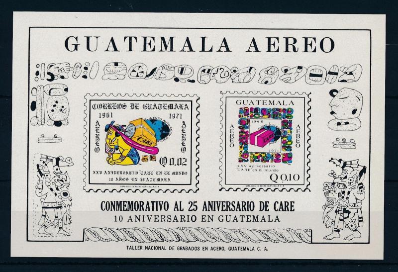 [49147] Guatemala 1973 Care Souvenir sheet MNH