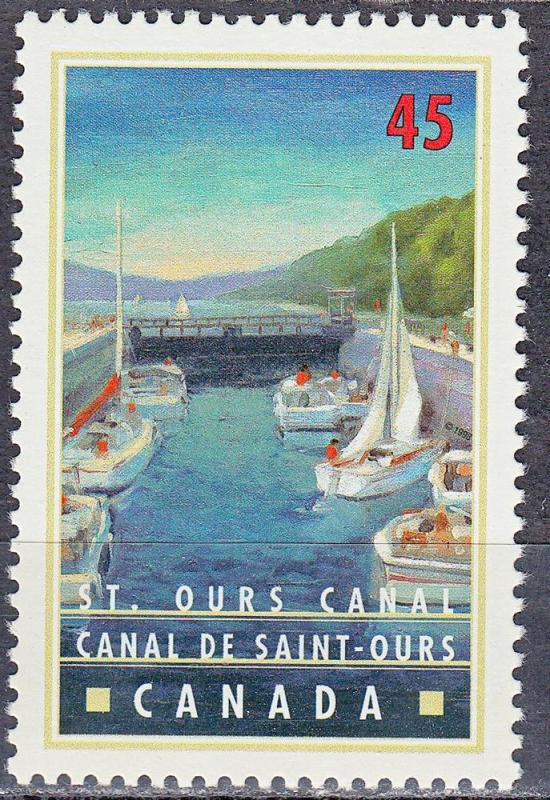 #1726 MNH Canada 45¢ St. Ours Canal, Quebec 1998