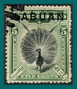 Labuan 1897 Pheasant, p 14, cancelled  #76,SG92