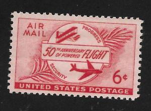 SC# C47 - (6c) - Powered Flight 50th Anniv. - Mint Never Hinged