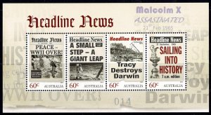 Australia 2013 Headline News Minisheet OP Michael X Assassinated 1965 MNH