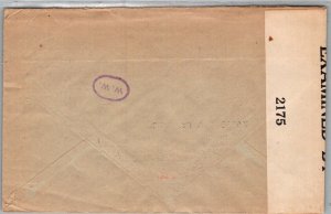 SCHALLSTAMPS NICARAGUA 1940-45 POSTAL HISTORY WWII CENSORED AIRMAIL COVER ADDR