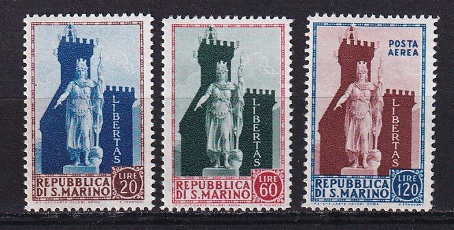 1954 - SAN MARINO - Scott #356-357, C92 - MNH**