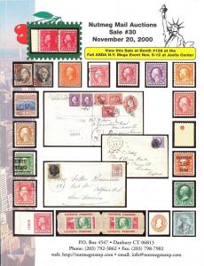 Nutmeg Stamp Sales - United States Stamps, Covers and Pos...