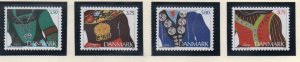 Denmark  Scott 992-95 1993 Ethnic Jewelry stamp set mint NH