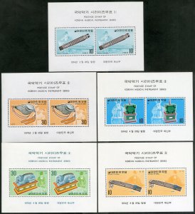 Korea Stamps # 893A-902A MNH Perfect Sheets Complete