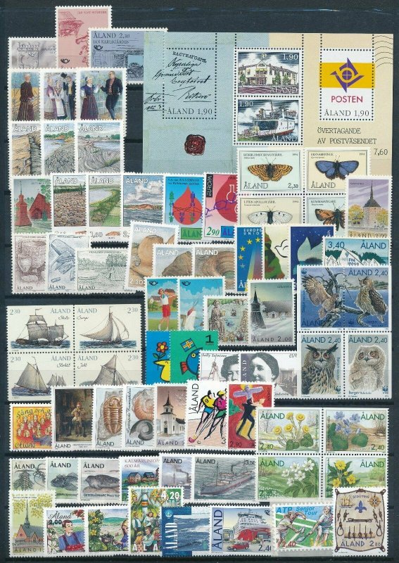 Aland Åland 1984-1999 Complete MNH Collection