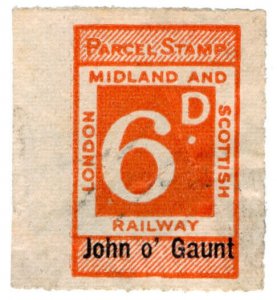 (I.B) London Midland & Scottish Railway : Parcel 6d (John o' Gaunt) 