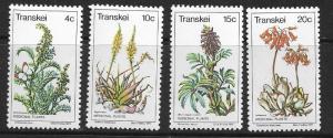 TRANSKEI   24-27  MNH MEDICINAL PLANTS SET 1977