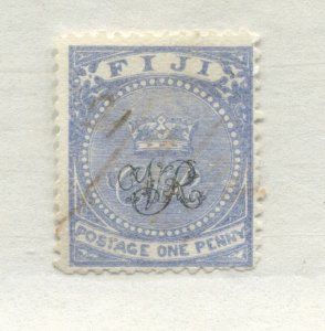 Fiji 1876 overprinted 1d used