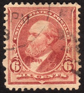 1890, US 6c, Garfield, Used, Very nice centered, Sc 224