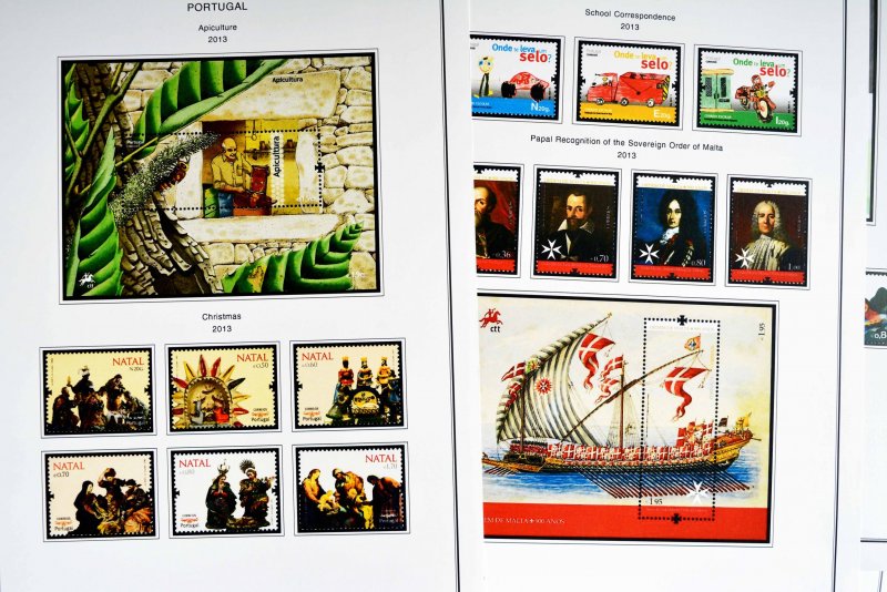 COLOR PRINTED PORTUGAL 2011-2015 STAMP ALBUM PAGES (93 illustrated pages)