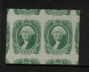 USA Confederate States #13 Mint Superb Never Hinged Gem Pair Grade 100J