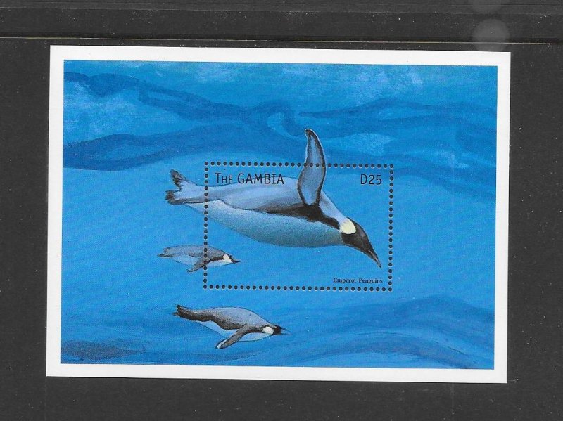 PENGUINS -  GAMBIA #2165 EMPEROR PENGUINS  MNH