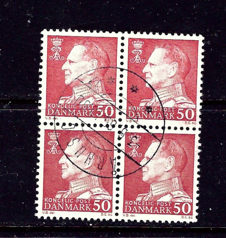 Denmark 418 Used 1965 Block of 4