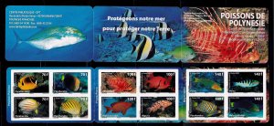 French Polynesia 2009 - Fishs   - MNH  Booklet  # 1011