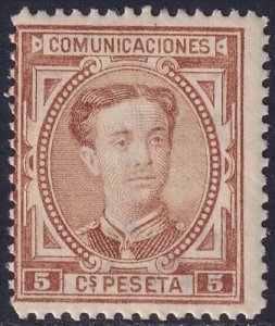 Spain 1876 Sc 222 MLH*