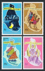 Montserrat 377-380,MNH.Michel 377-380. Christmas 1977.Carols,Camels,Boats,Map.