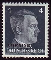 German Occupation of Russia SG#23 Mint - 1941 4pf.  - Adolf