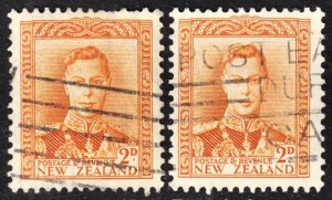 New Zealand Scott 226B SHADE ERROR F to VF used. FREE...