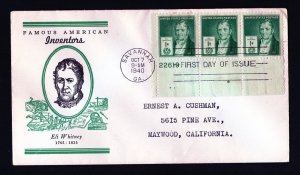 # 889 to 893 First Day Covers with Linprint cachet dated 1940